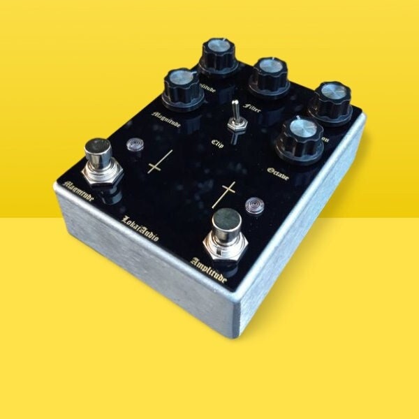 Lokajaudio doom machine (parentheses/doom/octave/rat/distortion) life pedal clone handmade guitar pedal