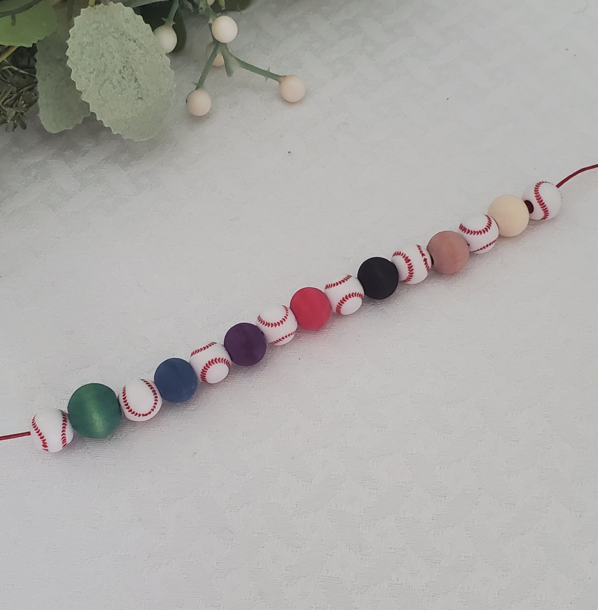 Baseball Napkin Rings, Sports Theme Beaded Napkin Holders, Game Day ...