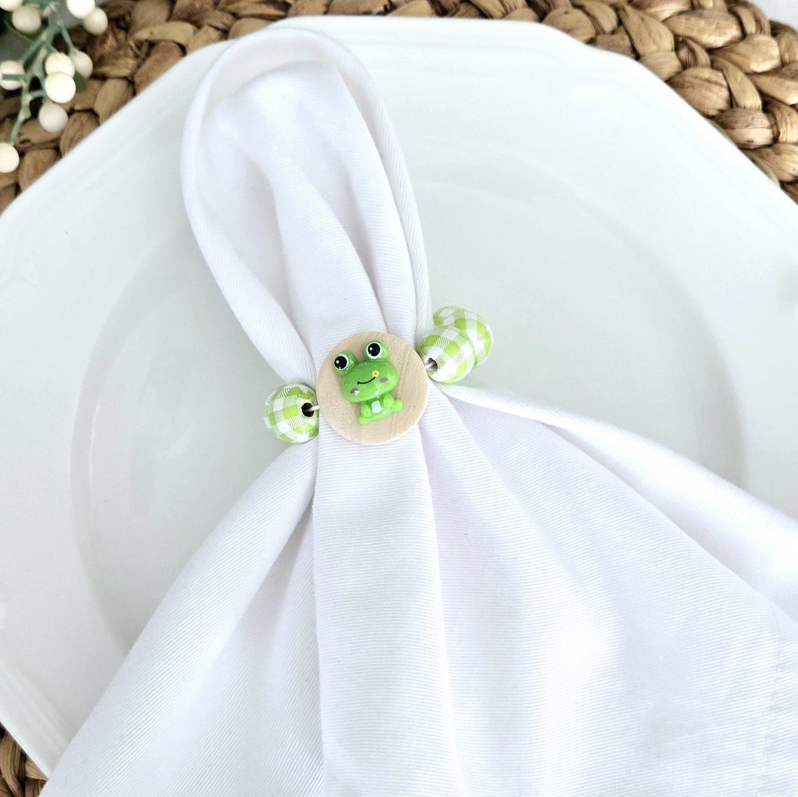 Frog Napkin Ring, Gender Reveal Party Decor, Baby Shower Napkin Ring ...