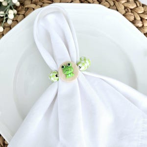 Frog Napkin Ring, Gender Reveal Party Decor, Baby Shower Napkin Ring ...