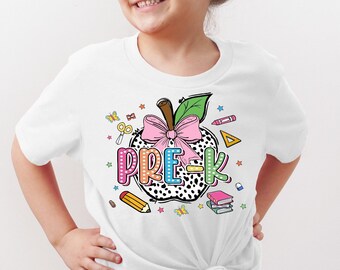 Camisa preescolar retro - Camisa preescolar - Camisa preescolar para niños de regreso a la escuela - Camisa para niños pequeños del primer día de clases - Camisa preescolar - Regreso a la escuela