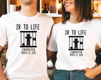 18 Year Anniversary Couples Shirts - Funny Couples Shirts - Matching Shirts - Husband And Wife - Husband Wife Shirts - Funny Shirt Sets