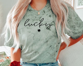 Lucky Women's St Patrick's Day Shirt - Lucky Shirt - St. Patricks Day Shirt - Cute St Pattys Shirt - St Patrick Tee - St Patrick's Lucky Tee