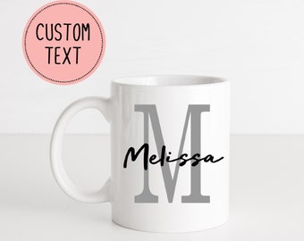 Monogramm Initial Name Kaffeetasse - Individuelle Namenstasse - Kaffeetasse - Personalisierte Tasse - Geschenk für Sie - Geburtstagsgeschenk - Namenstasse - Monogramm