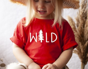 Wild Toddler Shirt - Toddler Girl Shirt - Toddler Boy Shirt - Boho Toddler - Graphic Tee - Toddler Outdoor Boho Shirt -Toddler Graphic Shirt