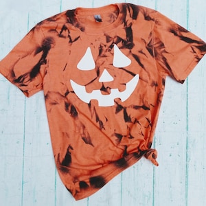 Pumpkin Face Shirt - Halloween Shirt - Halloween Shirt - Pumpkin Shirt - Orange Vintage Tee - Adult Halloween Shirt - Jack O Lantern Shirt