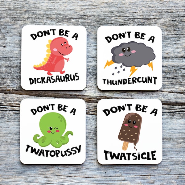 Funny Coasters - Etsy