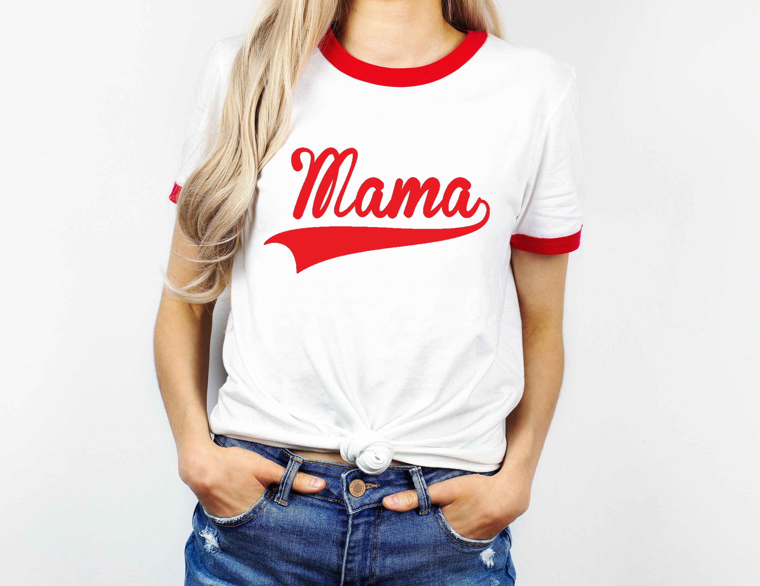 Mama Ringer Tee Mama Shirt Retro Ringer 