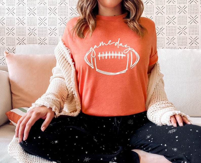 Game Day Football Shirt Women Football Shirt Football Etsy