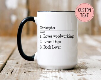 Personalized Name Definition Coffee Mug - Personalized Name Mug - Custom Name Coffee Mug - Personalized Gift - Name Meaning Cup