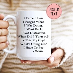 Individuelles Geschenk zum 60 Geburtstag - Frau wird 60 - Geschenke für Oma Mama - Lustige Tasse - Großmutter 60 Geburtstag Gag Geschenk 1964 Tasse - Sechzig Geschenk