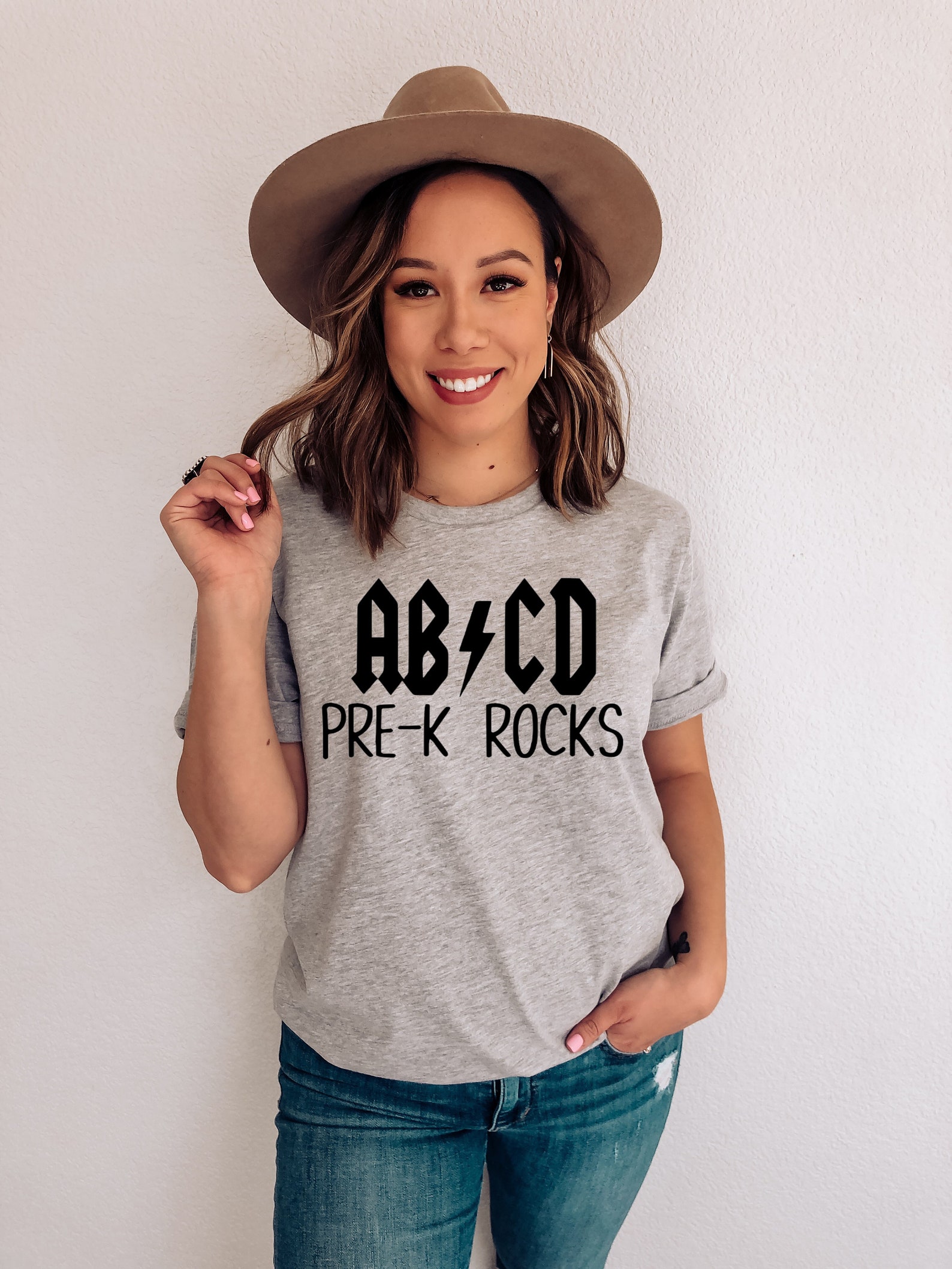 ABCD Pre-k Rocks Shirt - ABCD Pre-k Rocks Women's T-shirt - Teacher ...