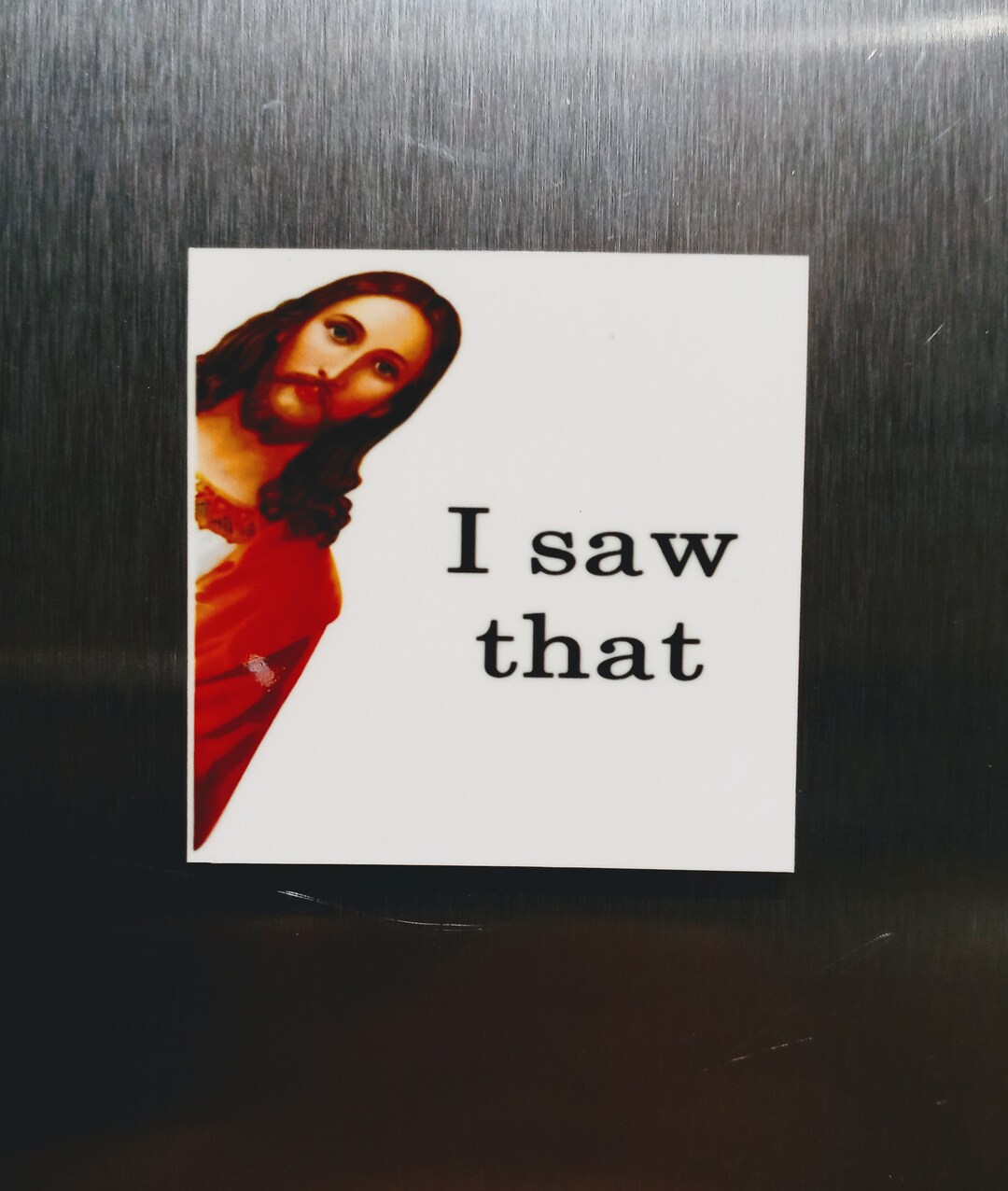 "What Would Jesus Do" Funny Toilet Paper Fridge Magnet - Humor Novelty Gift