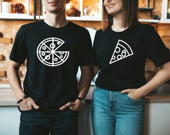 Couple Valentine's Day Matching Shirts - Pizza couple shirts - Matching Valentine Shirts - Funny pizza lover - Set of 2 shirts