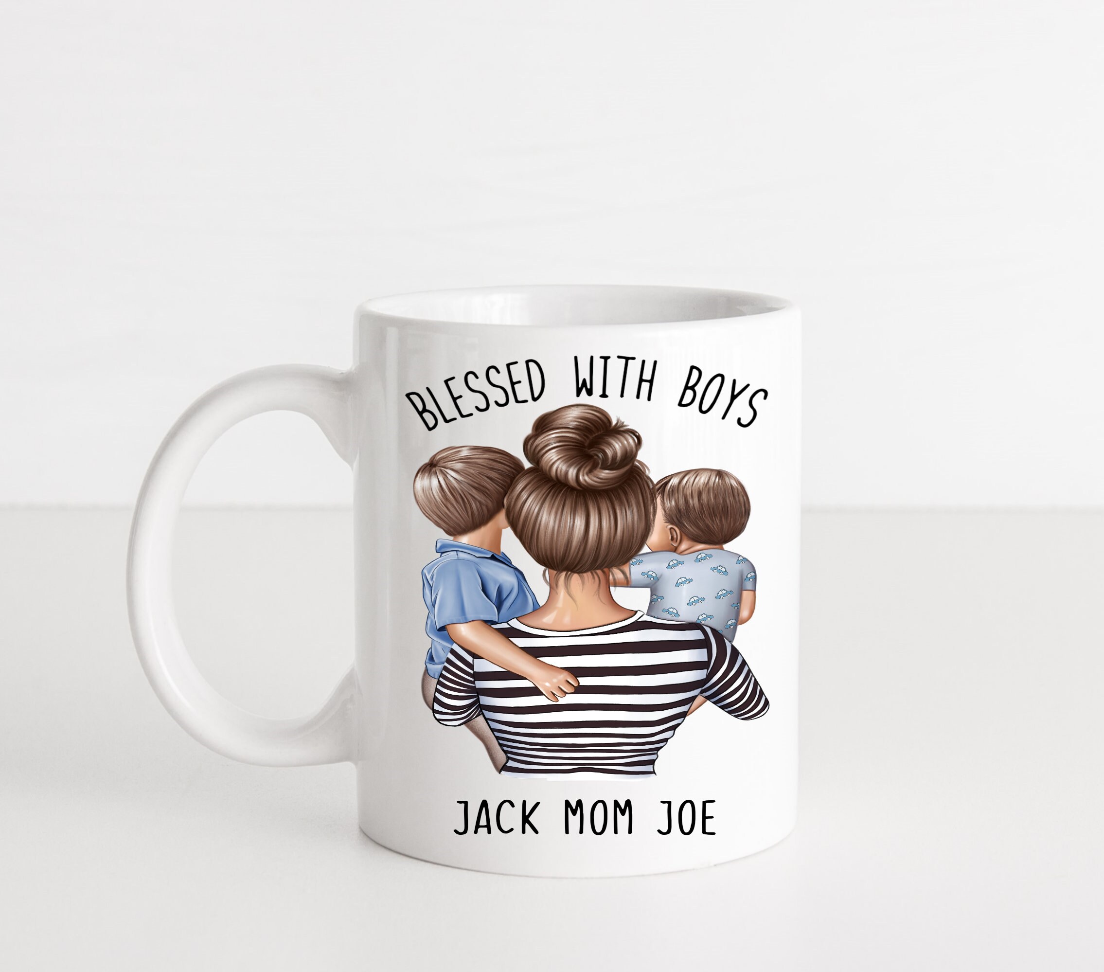 Mom of 2 Boys Tumbler 30oz, Mom of Two Boys Gifts, Gifts For Mother of 2  Boys, Gift Ready Mug, Designed With Love In Austin, TX