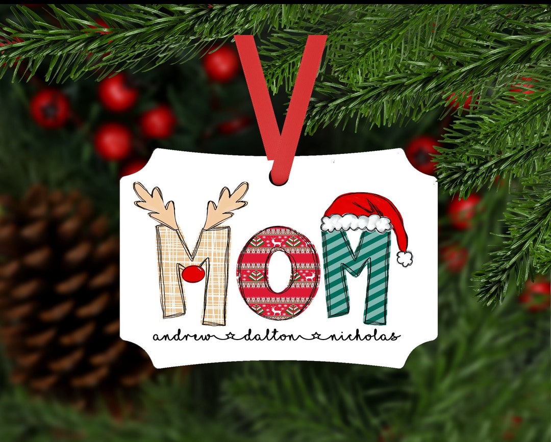 Personalized Mom Christmas Ornament Personalized Christmas Ornament for ...