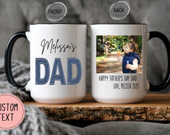 Personalisierte Papa Kaffeetasse mit Bild - Erster Vatertagsgeschenk für neuen Papa - Papa Geschenke - Vatertagskaffeetasse mit Foto - Tasse für Papa