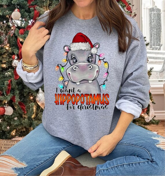 I want a hippopotamus for christmas hoodie hotsell