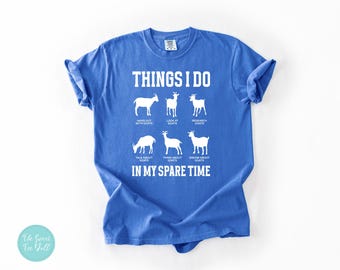 Cute Goats Women's Shirt - Comfort Colors® - Goats Shirts - Goat Lover Shirt - Funny Goat Kid Shirt- Farm Animal Shirt - Farm Animal Tshirt