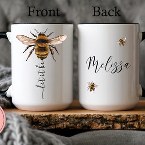 Personalized Bee Coffee Mug - Bee Gift - Bee Coffee Mug - Bee Gifts For Women - Bee Coffee Cup - Bee Lover Gifts - Let It Bee Mug