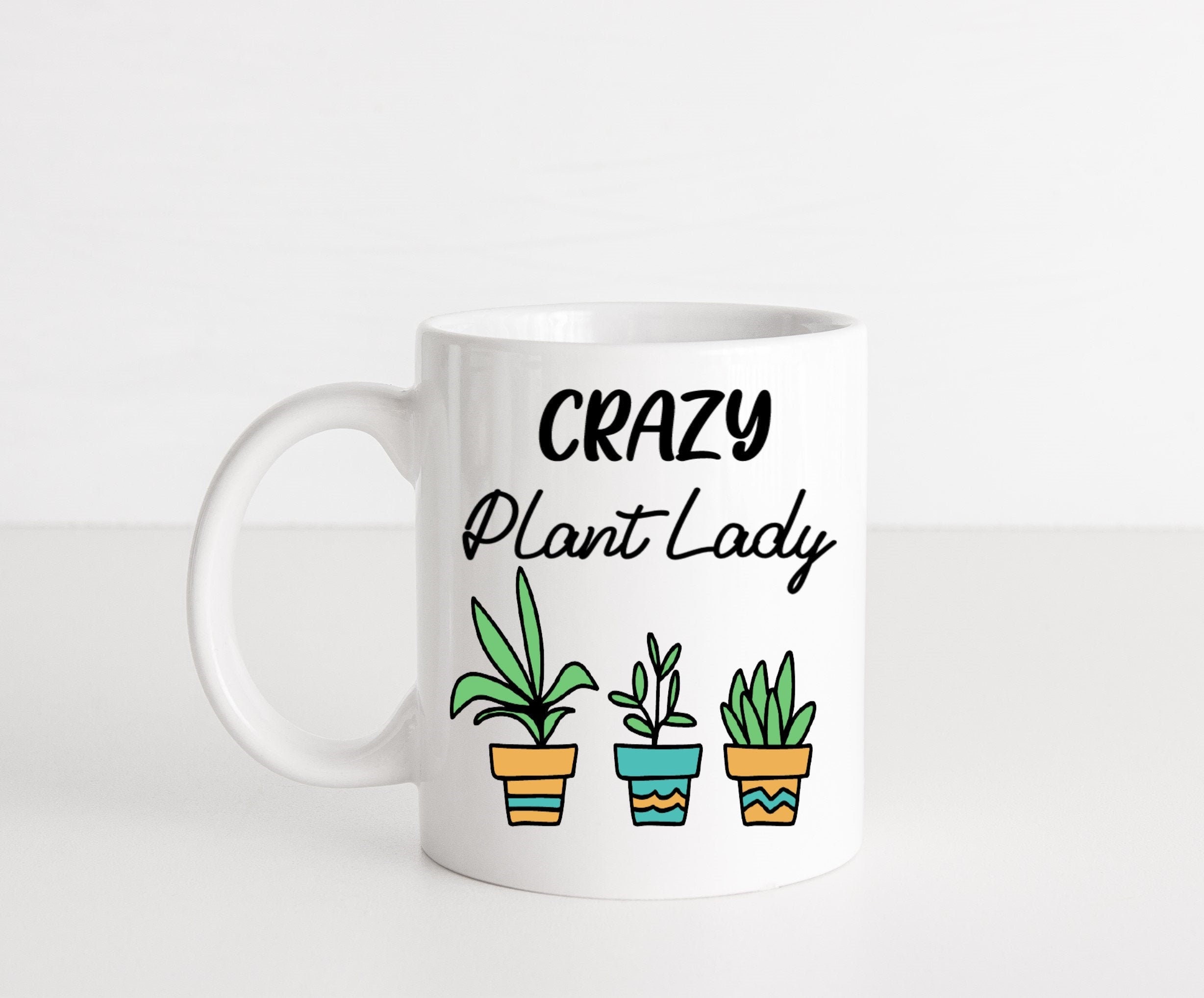 Crazy Pianta Lady - Sottobicchiere Quadrato 9x9 Cm - Con Supporto In Faesite - Gift Base