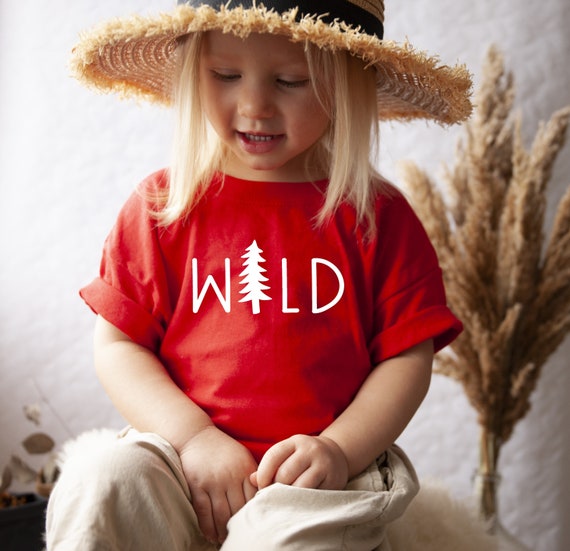 Wild Toddler Shirt - Toddler Girl Shirt - Toddler Boy Shirt - Boho Toddler - Graphic Tee - Toddler Outdoor Boho Shirt -Toddler Graphic Shirt