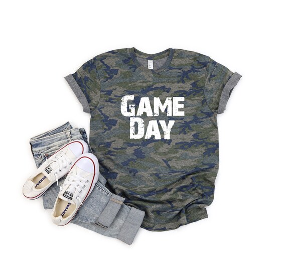 Game Day Camo T-shirt Game Day Shirt Football Fan Shirt Unisex  