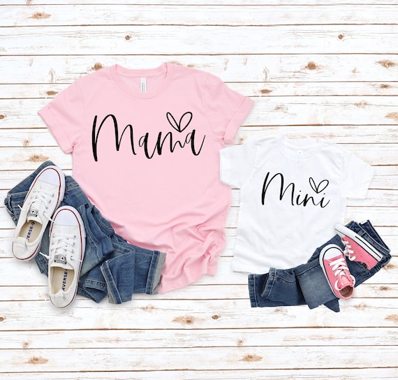 Mama and Mini Shirts Mommy and Me Outfits Mommy and Me Matching