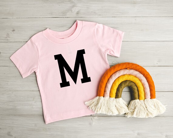 Personalized Initial T-shirt - Custom Kids Shirt - Initials Name 