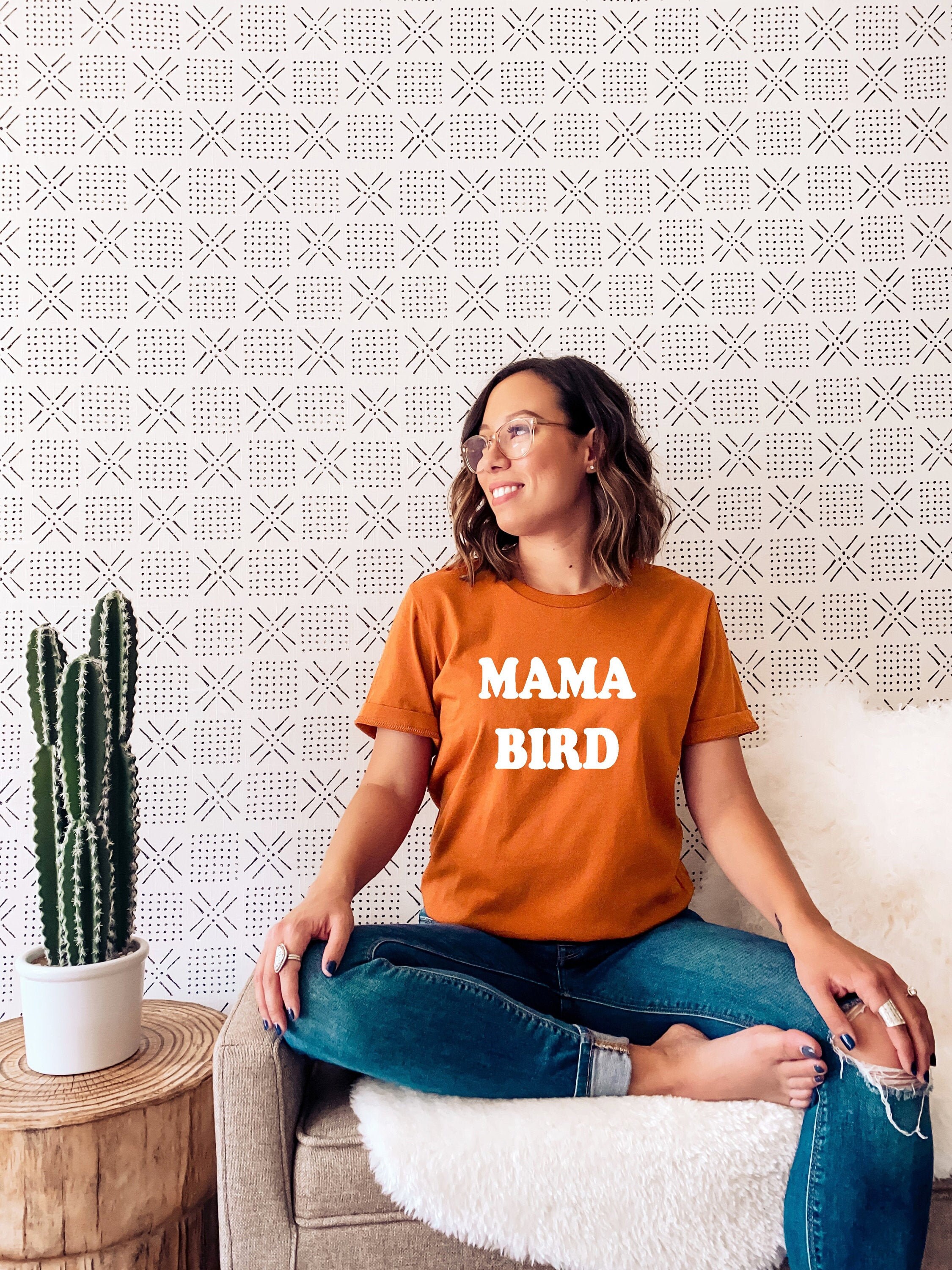 T-shirt Mama Bird para Mulher - Wishirt T-shirts