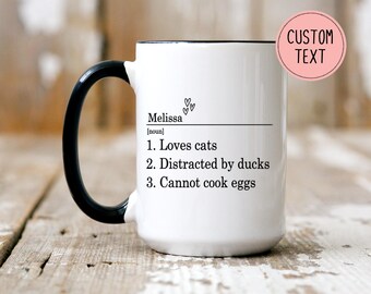 Personalized Name Definition Coffee Mug - Personalized Name Mug - Custom Name Coffee Mug - Personalized Gift - Name Meaning Cup