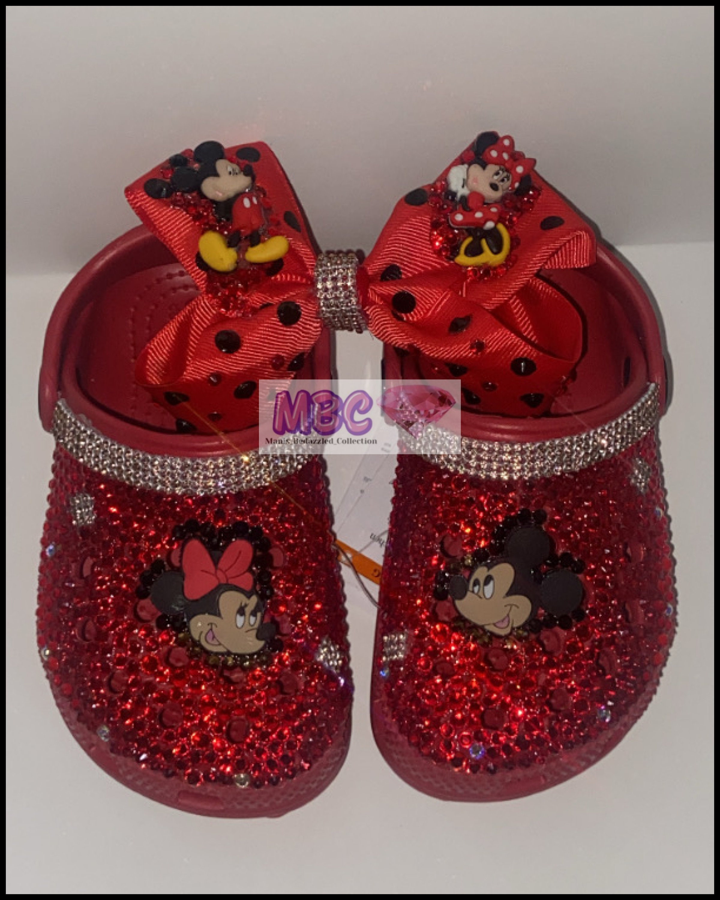 minnie mouse crocs with fur