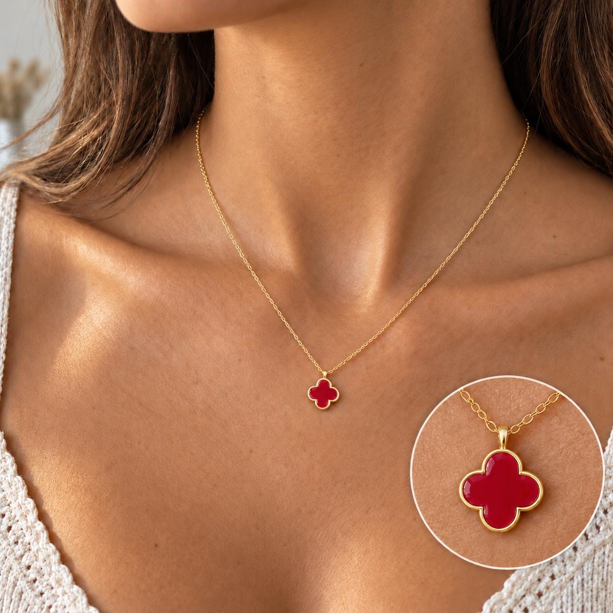 クローバー　ネックレス　5モチーフ Van cleef alhambra necklace - Etsy 日本