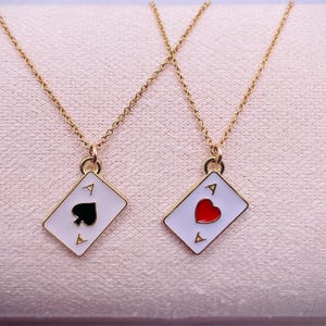 ハートのエース | チャームネックレス | エースネックレス | トランプネックレス | ベガスネックレス ポーカーネックレス | カジノネックレス | ゴールドフィルド |