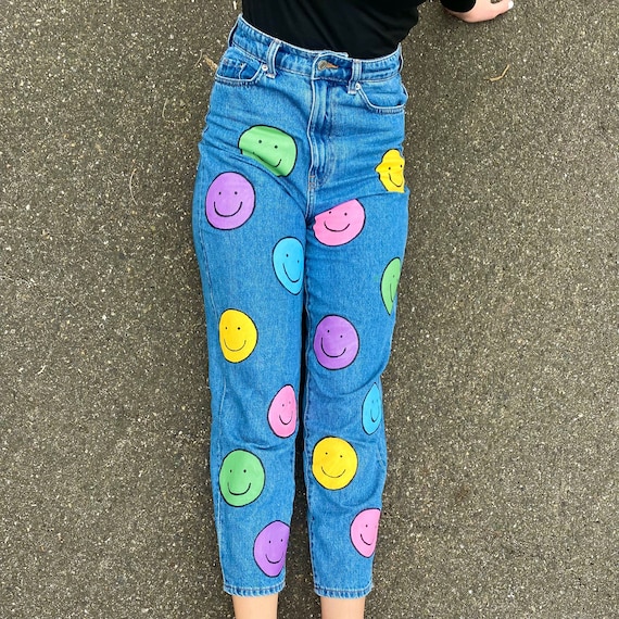 Etsy painted jeans 2025