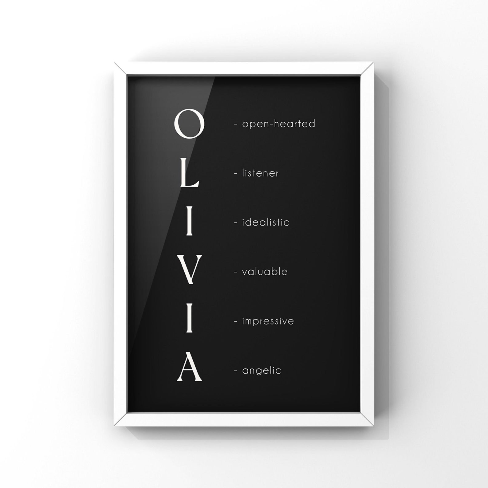 Personalized Name Definition Prints, Name Meaning Print, Personalized ...