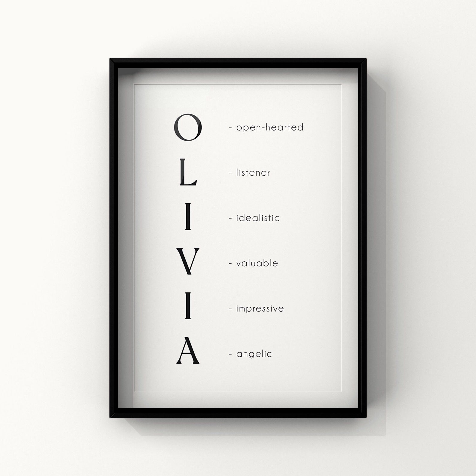 Personalized Name Definition Prints, Name Meaning Print, Personalized ...
