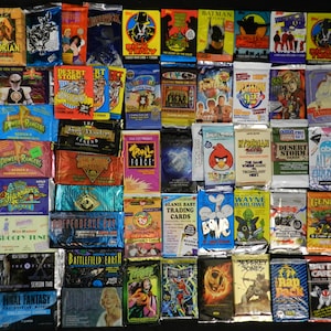 20 Vintage Non Sports Trading Card Packs - Sealed with NO Duplicates