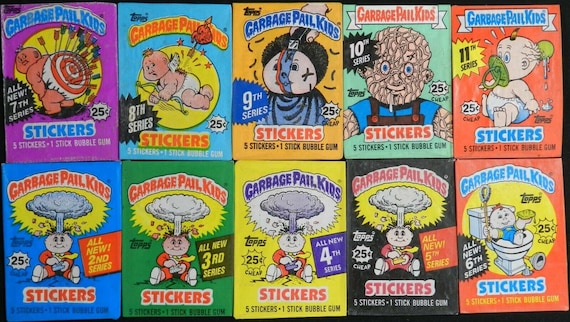 CARTE GARBAGE PAIL Kids Les Crados GPK 2014 Chrome Pencil Art BONNIE
