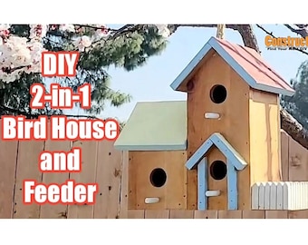 DIY 2-in1 Bird House and Feeder | Plans | PDF