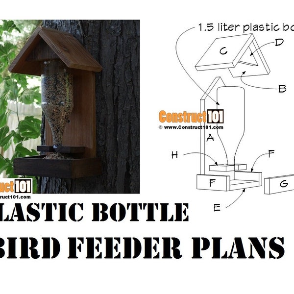 DIY Plastic Bottle Bird Feeder | Plans