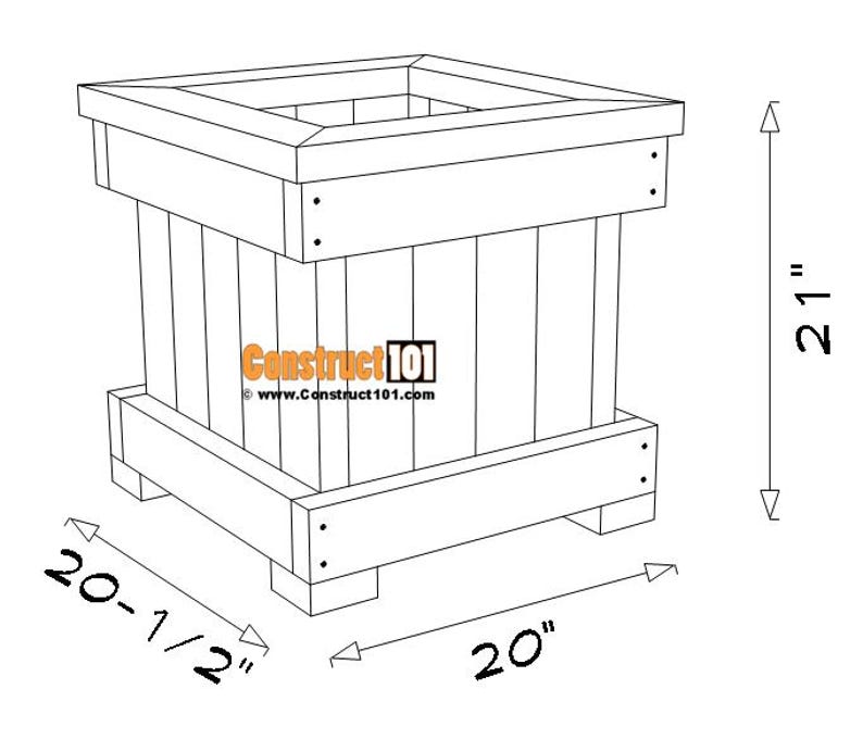 DIY 2x4 Planter Box | PDF Download | Building Plans | 2x4 Outdoor ...