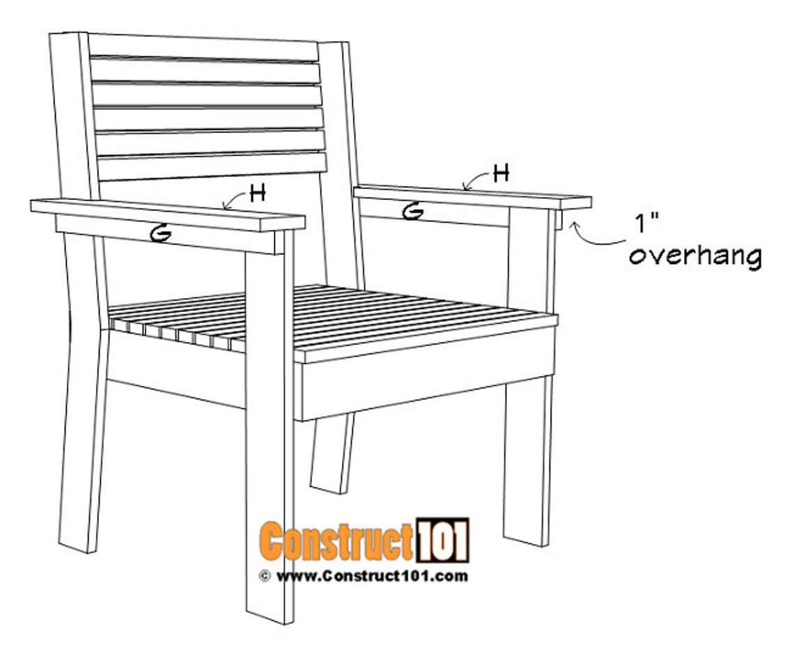 DIY Patio Chair Plans PDF Etsy