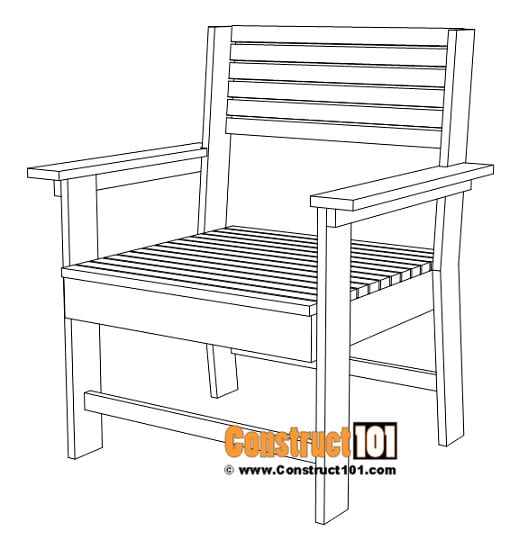 DIY Patio Chair Plans PDF Etsy