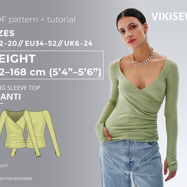 Draped Top Pattern - Etsy