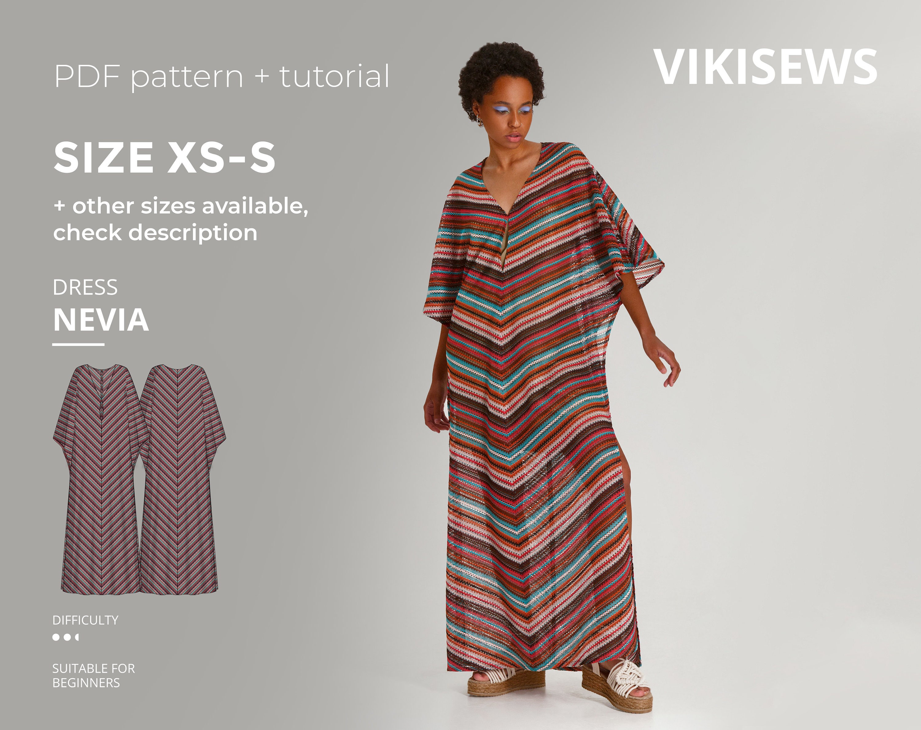 Kaftan Sewing Pattern By Pattern Emporium Sunkissed Kaftan | lupon.gov.ph