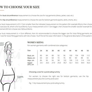 Carol sweater digital pattern pdf sewing pattern with tutorial size US 8 UK 12 EU 40 image 6