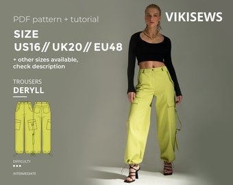 Mens Pants Shorts Pattern Adult Teen 