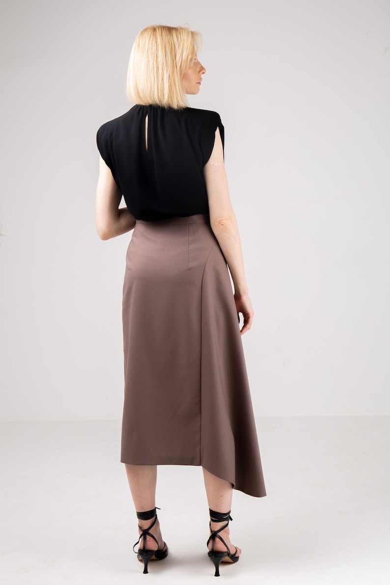 Cecile Asymmetrical Skirt Sewing Pattern With Tutorial Size US Etsy
