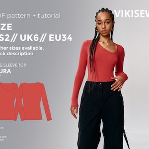Long Sleeve Knit Top - Etsy Canada